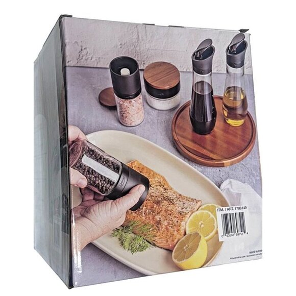 Trudeau Lazy Susan Seasoning Station 6-Piece Set - Picture 1 of 4